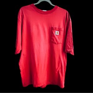 Carhartt Men's Medium Vibrant Red Short Sleeve Tee